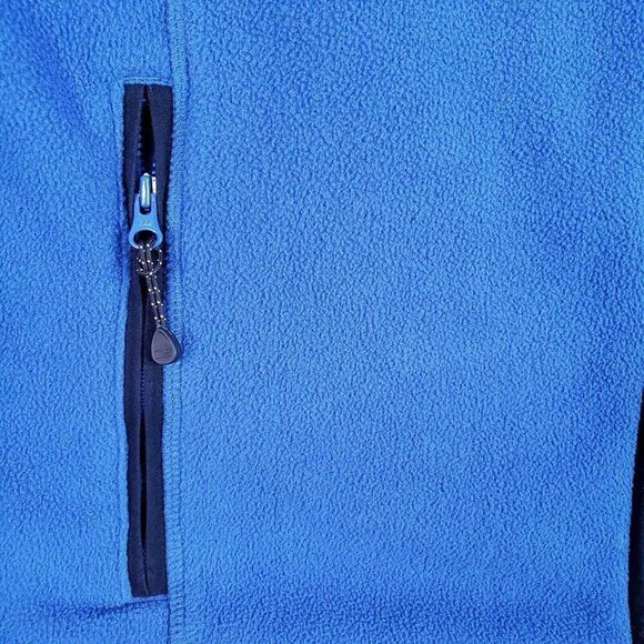 Vineyard Vines Full Zip Fleece Vest Women’s Size Medium M Blue Sleeveless - Picture 5 of 11